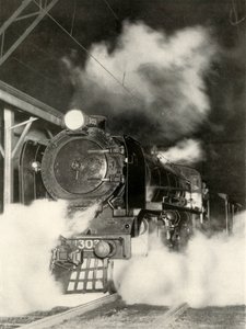 Sydeny Limitedは、メルボルンのスペンサーストリート駅を1935-36時の午後6時に出発します。 作： Unbekannt