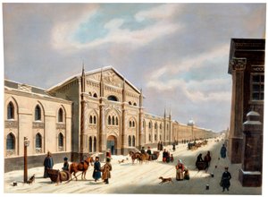 Synodal Printing House、Nikolskaya Street、モスクワ、ロシア、1840年代。 作： Unbekannt