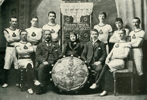 NPRSチャレンジシールドの優勝者、1902年、アバディーン体操選手のチーム。 作： Unbekannt