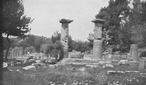 オリンピアのヘラ神殿、1913年 作： Unbekannt