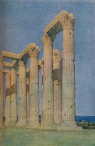 1913年、アテネのオリンピアゼウス神殿 作： Unbekannt