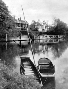 イングランド、サリー、ウェイブリッジ付近のテムズ川、1924-1926年