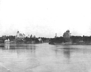 カナダのセントローレンス川の千の島々、c1900。 作： Unbekannt
