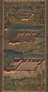 熊野三神社熊野曼荼羅c。 1300。 作： Unbekannt