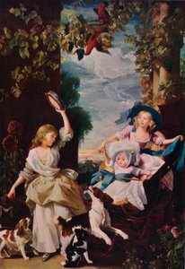 ジョージIIIの3人の末娘、1785年、1937年 作： Unbekannt