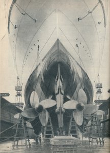 近代的なライナーの強力なエンジンの推力、1936 作： Unbekannt