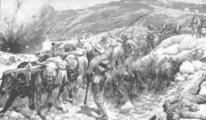 トランスバール戦争、1899年から1901年：銃を救うブルージャック、1901年。 作： Unbekannt