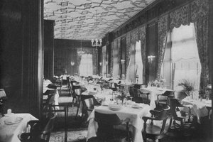 チューダーダイニングルーム、メルボルンホテル、セントルイス、ミズーリ州、1924 作： Unbekannt