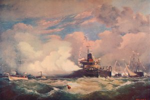 スピットヘッドでの砲塔装甲艦の壊滅、1873 1906 作： Unbekannt