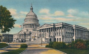 米国議会議事堂、ワシントンDC、c1940年代 作： Unbekannt