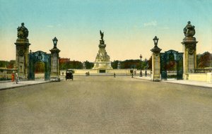 ビクトリア記念碑、バッキンガム宮殿、ロンドン、c1910。 作： Unbekannt