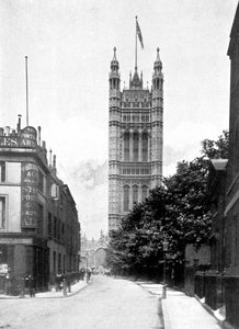 ビクトリアタワー、ウェストミンスター宮殿、ロンドン、c1905 作： Unbekannt