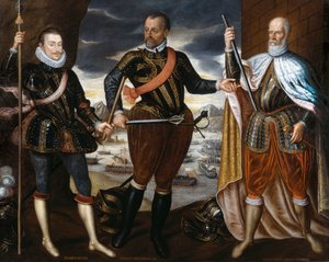 レパントの勝利者: オーストリアのジョン、マルカントニオ コロンナ、セバスティアーノ ベニエ、ca. 1575年。