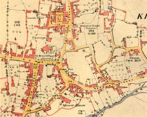 「ウォリックシャーのキネトンの村」、1885～1887年、1944年。 作： Unbekannt