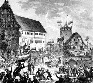 ヴァルトブルク祭、ドイツ、1848年6月12日。 作： Unbekannt