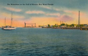 メキシコ湾のウォーターフロント、フロリダ州キーウェスト、c1940年代 作： Unbekannt