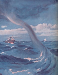 雲と海をつなぐウォータースパウト、1935 作： Unbekannt