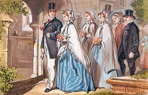 結婚式の日、c1885 作： Unbekannt