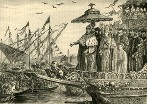 アドリア海の結婚式、c991-1009、1890。 作： Unbekannt