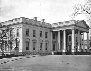 ホワイトハウス、ワシントンDC、米国、c1900。 作： Unbekannt