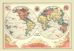 半球の世界、1902年。 作： Unbekannt