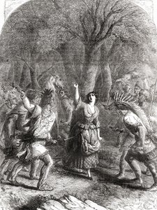 アメリカ独立戦争中の1777年、ジェニーことジェーン・マクレアがインディアンに誘拐され、後に殺害された事件。 作： Unbekannt