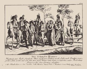 シンダーハネスの逮捕、1802年。 作： Unbekannt