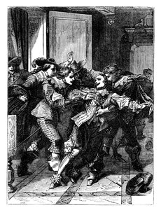 バッキンガム公の暗殺、c1902 作： Unbekannt