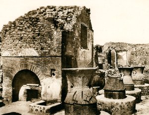 パン屋とミル、ポンペイ、イタリア、c1900年代 作： Unbekannt