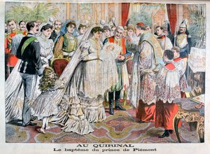 ピエモンテ王子の洗礼、クイリナール宮殿、ローマ、1904 作： Unbekannt