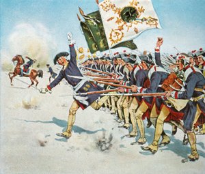 モルヴィッツの戦い、1741年4月11日、1936年。 作： Unbekannt