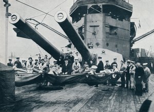 HMSニュージーランドの大砲、c1914 作： Unbekannt