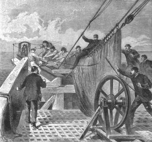 1865年8月2日、1901年8月2日、大東での大西洋ケーブルの断絶。 作： Unbekannt