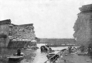 1914年9月5〜12日、フランス、マルヌの戦い、トリルポートの橋 作： Unbekannt