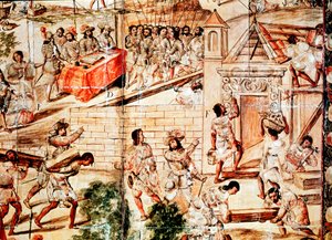 メキシコシティの建物、16世紀 作： Unbekannt