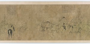 蔡文姫の捕囚、明代、14～15世紀。 作： Unbekannt