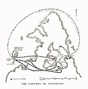 第二次世界大戦、1942年1944年の海兵隊員によるマダガスカルのアンツィラナナの捕獲。 作： 不明