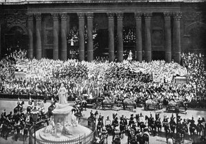 1897年6月22日、ロンドンのセントポール大聖堂での感謝祭の式典 作： Unbekannt