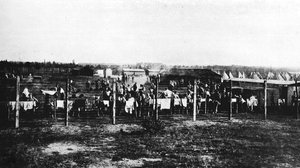 1914年、1915年、キャンバリーのフリスヒルにある強制収容所 作： Unbekannt