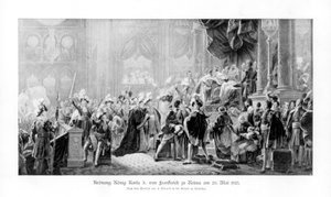 1825年5月20日フランス、ランスのチャールズX世の戴冠式 作： Unbekannt