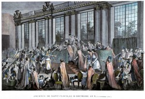 18世紀の17世紀の1799年11月9日、ブルメールのクーデター 作： Unbekannt