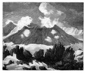 アイスランド、ヘクラ火山の噴火口、c1890 作： Unbekannt