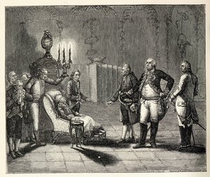 1786年8月17日、フリードリヒ2世の死。 作： Unbekannt