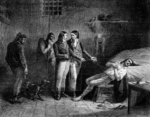 コンドル侯爵の死、1794年1882年-1884年 作： Unbekannt