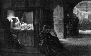 オリバークロムウェルの死床、1658年9月3日、19世紀 作： Unbekannt