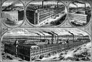 Singer Manufacturing Company、c1880の工場 作： Unbekannt
