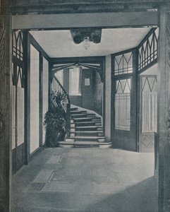 ピーターベーレンスによって設計されたベーレンスハウスの床と階段、1901 作： Unbekannt