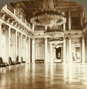 宮殿、クリスチャニア、ノルウェー、c1905の素晴らしいボールルーム。 作： Unbekannt