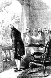 アメリカ合衆国大統領としてのジョージワシントンの設置、1789年c1880 作： Unbekannt