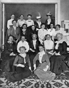 女性参政権労働者の国際集会、1914年、c1920年 作： Unbekannt